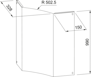 KIT UPPER CHIMNEY SOLARIS X  H990
