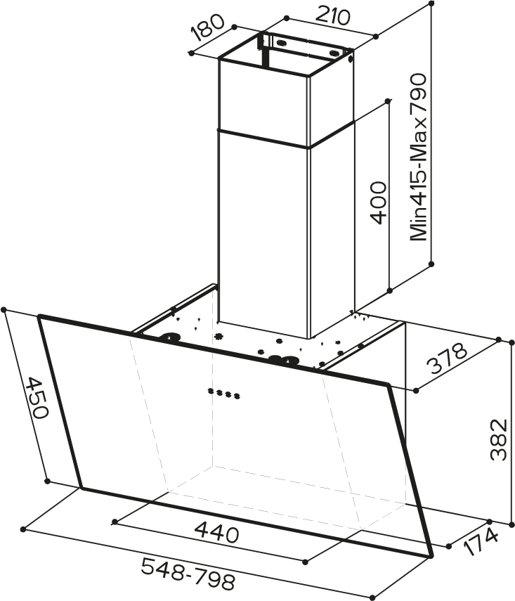 TWEET EV8 LED BK A55/2